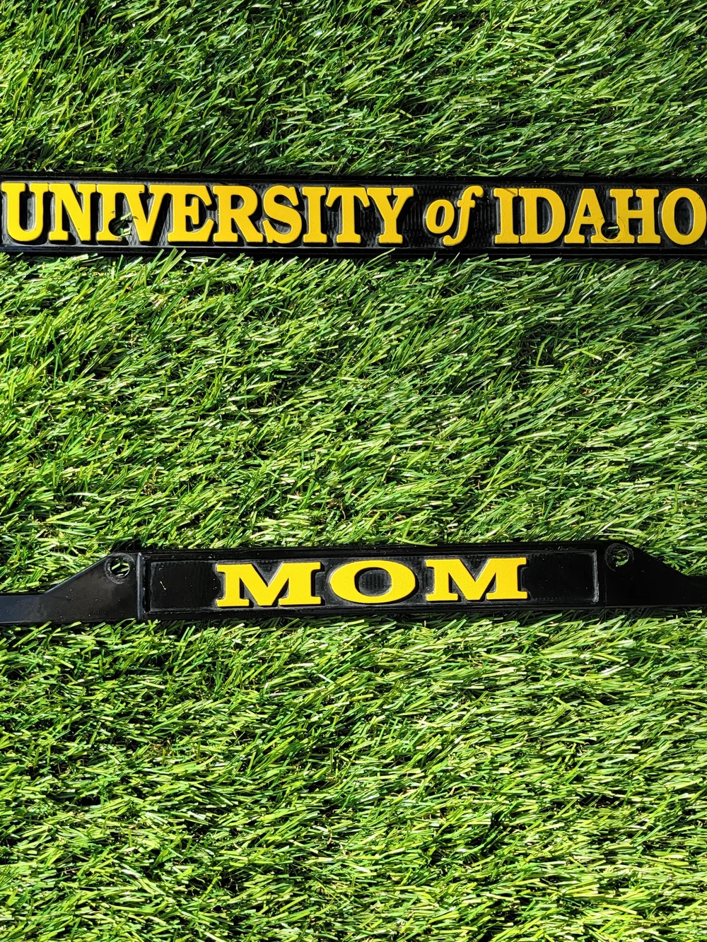 University of Idaho Black & Gold 'MOM' License Plate Frame